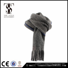 Мужчины черный шарф акриловый шарф зимний шарф